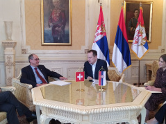 8. april 2022. Predsednik Narodne skupštine i ambasador Švajcarske Konfederacije